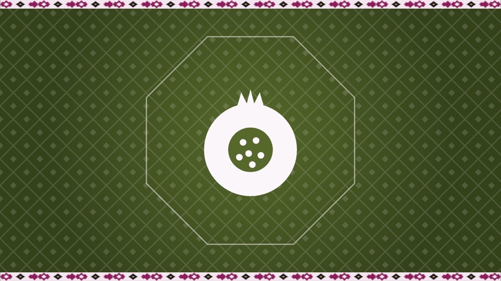 Uzbekistan Wanderer artwork for Halal Food in Uzbekistan: What You Need to Know, with an illustration of a pomegranate
