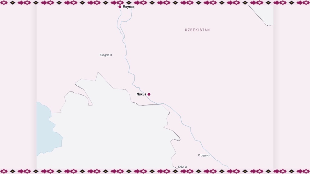 Uzbekistan Wanderer artwork for Nukus, the Aral Sea & Moynaq: Karakalpakstan Guide, with our own map
