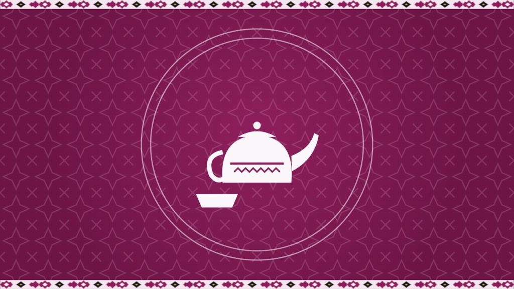 Uzbekistan Wanderer artwork for Uzbek Wine & Drinks: What to Sip in Uzbekistan, with an illustration of a teapot and piala