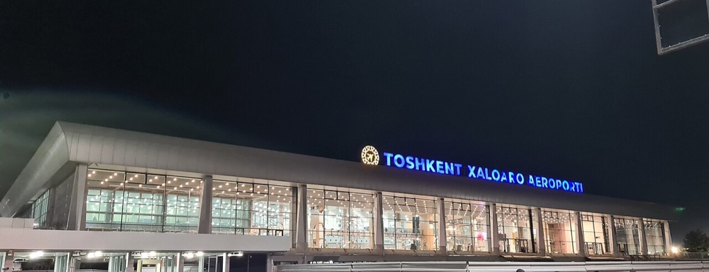 The terminal at Tashkent international airport
