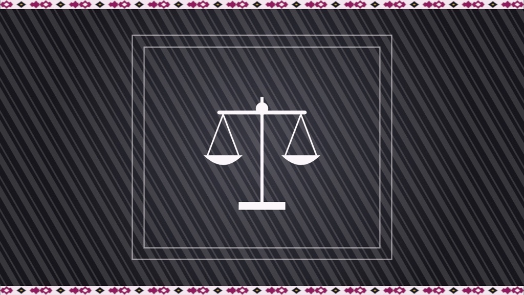 Uzbekistan Wanderer artwork for Why TikTok Is Still Blocked in Uzbekistan, with an illustration of the scales of justice